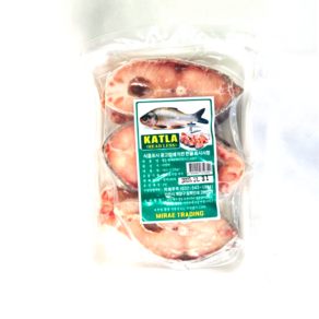 FROZEN KATLA CUT(냉동카틀라잉어)미얀마 생선 1KG, 1개