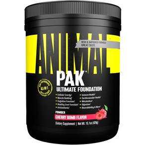 Animal Pak 편리한 올인원 비타민 및 보충제 팩 아연 C B D 아미노산 등 여성 남성을 위한 스포츠 영양 성능 멀티비타민 업데이트 버전 30개, [03] 60 스쿱, 429g, 1개