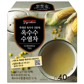 홈플러스 시그니처 국내산옥수수수염차 40T(60g), 60g, 80개, 2개, 40개입