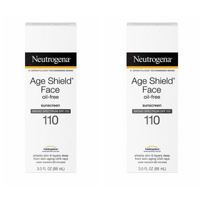 Neutogena Age Shield 뉴트로지나 에이지 쉴드 오일 프리 썬스크린 로션 SPF 110 3Fl.oz(88ml) 2팩, 2개, 88ml