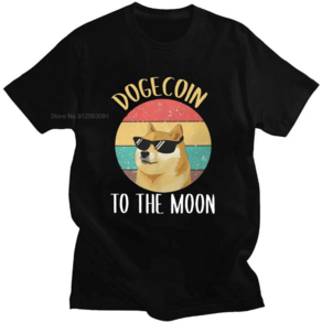 망구닷컴 도지코인 티셔츠 DOGE TO THE MOON 재물운 금전운 선물용