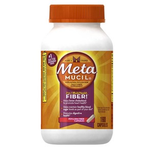 Metmcl Capsules 160ct Size 160ct Metamucil Fiber Supplement Metmcl 캡슐 160ct 크기 160ct Metamucil 섬유 보충