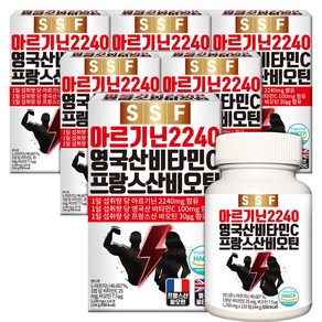 순수식품 고함량 L-아르기닌 2240 1200mg 120정 6개입, 6개