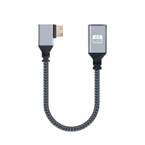 HDMI to MINI HDMI v2.0 꺽임 젠더 BD836, 1개