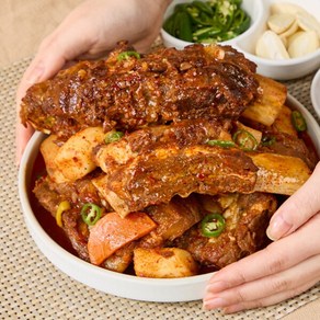 [장보리] 프리미엄 양념 대왕 소갈비찜 매운맛 1.2kg+1.2kg, 상세 설명 참조, 상세 설명 참조