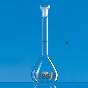 메스 용량 플라스크 Batch 보증서 포함 / Volumetic Flask Class A BLAUBRAND® / 갈색눈금, 50ml [F04-59-159] 1/EA