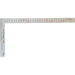 블루텍 목공용 직각자 150 x 300 mm BD-SQ300W C4011864, 1개