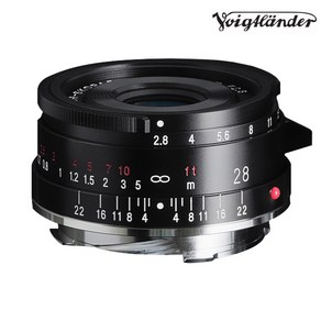 보이그랜더 COLOR-SKOPAR 28mm F2.8 ASP Type II VM마운트 + 구매시 브이로그 키트 / 컴온탑, 블랙