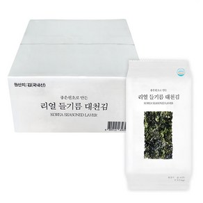 리얼 들기름 대천김 4g 32개 식사 중식 일식 간편요리 혼밥 회식