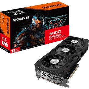 기가바이트 라데온 RX 7700 XT 게이밍 OC 12G 그래픽 카드 3X WINDFORC 팬 12GB 192비트 GDDR6 GVR77XT OC12GD 비디오, 1개