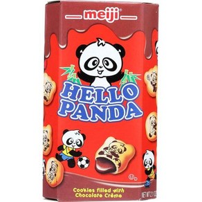 Meiji Hello Panda 비스킷 초콜릿 크림 59.5g2.1온스, Chocolate