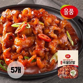 올품 신화 뼈없는 국물닭발 1.5kg (300g X 5봉) 숯불 직화구이 냉동 무뼈국물닭발, 1.신화 뼈없는국물닭발 300g 5봉세트, 300g, 5개