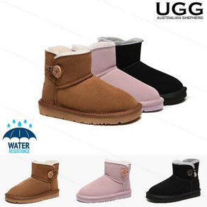 키즈어그부츠 호주 AS UGG 노란 클래식 미니버튼 양털 퍼