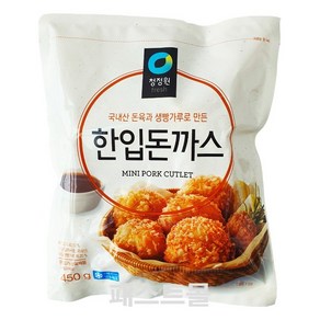 청정원 한입돈까스, 450g, 1개