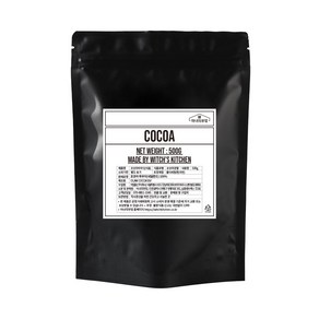 네덜란드산 순수 코코아 프리미엄 카카오 파우더 분말 가루 대용량 500g, 1개, 1개입
