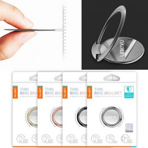 [5개] 스마트폰 편리하고 반지 미니 톡 링크뷰 스마트링 휴대폰 핸드폰 초슬림 간편한 그립 거치대, 블랙, 1개