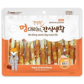 멍대리의 은밀한 간식생활 강아지 간식 300g x 5개묶음세트, 치킨 연어포, 5개