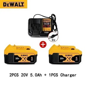 정품 정품-DeWalt 20V 배터리 DeWalt 배터리 18V/20V 최대 DCB203 DCB184 DCB200 DCB 182180 DCB181 DCB182 DCB20, 2개