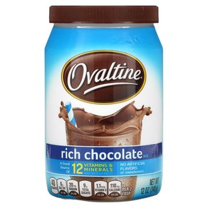 Ovaltine 리치 초콜릿 믹스 12 온스 (340g), 2kg, 30개