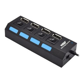 엠비에프 MBF-H04 (USB2.0 4포트 허브) 무전원 MBF-H04, 상세페이지 참조, 1개