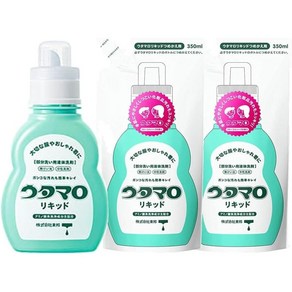 우타마로 리퀴드 본체 400ml 1개 + 리필 350ml 2개 세트 부분 세탁 빨래용