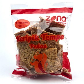 아시아푸드 끄리삑 뗌빼 쁘다스 과자 매운맛 ZONA KERIPIK TEMPE PEDAS, 230g, 1개