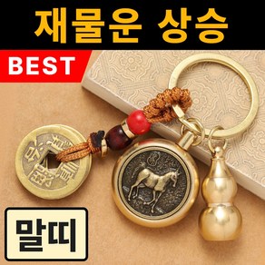 뉴트리픽 행운 돈들어오는 재물운 부적 삼재 액막이 키링, 말띠(대세지보살), 1개