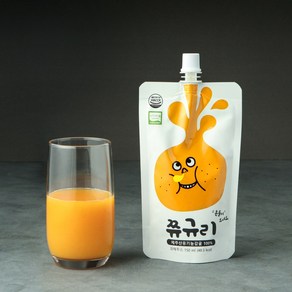 [쮸규리] 제주산유기농감귤 100% 껍질째 착즙한 주스 오가닉 (Organic) 150ml