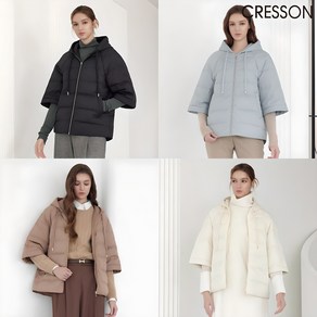 [백화점 판매 동일] 24FW 크레송 케이프 다운 점퍼