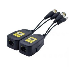 영상+전원 UTP 전송 BNC-RJ45 비디오 발룬, 1개
