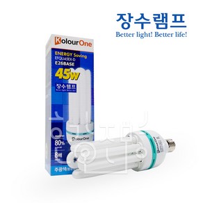 우리조명 EL 삼파장램프 45W E26 EFQU45EX-D, 주광색, 1개