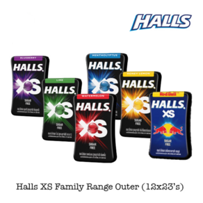 말레이시아 홀스 Halls XS sugar free 캔디 6가지 다양한 맛 12X23개입