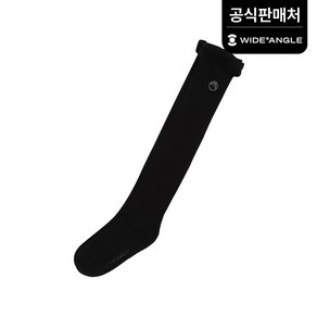 [와이드앵글 공식] [골프] 여성 CO 핀 라인 니하이 삭스 WWP24S09Z1, Black, 1개