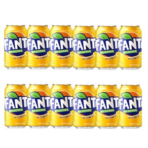 환타 파인애플 업소용 뚱캔 탄산음료, 12개, 355ml