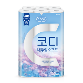 코디 내추럴소프트 3겹 롤화장지