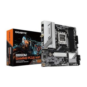 GIGABYTE B650M 게이밍 플러스 Wi-Fi AM5 LGA 1718 AMD B650 M-ATX DDR5 PCIe 4.0 M.2 PCIe 4.0 USB 3.2 Gen, 1개