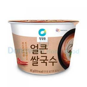 청정원얼큰컵쌀국수 대상 92Gx12EA 1.104KG, 92g, 12개