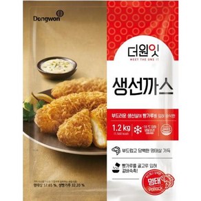 더원잇생선까스 동원 냉동 1200g, 1.2kg, 1개