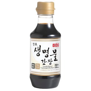 신앙촌 양조 생명물 간장, 360ml, 1개