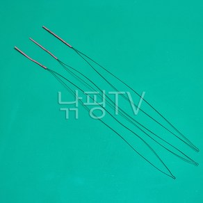 [낚핑TV] 낚시줄빼기.줄뽑기 블랙코팅강선03mm-자작낚시소품, 1세트