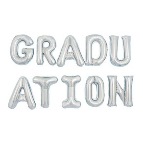 파티팡 GRADUATION 은박풍선 세트, 실버, 3세트