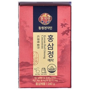 천지인 홍삼정 예작 + 쇼핑백, 240g, 2개