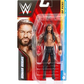 Mattel WWE Elite Collection Top Picks 액션 피규어 Roman Reigns 6인치 수집품 with 10 Aticulation Points Life-