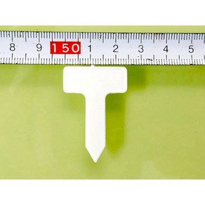 티자 2.5cm 사각 백색 100개 원예용 식물이름표, 1봉지