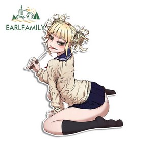 카라반 용품EARLFAMILY 나의 히어로 아카데미아 토가 히미코 자동차 스티커 캐러밴 애니메이션 데칼 그래