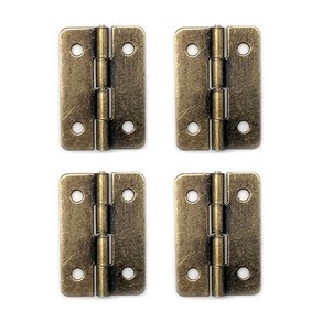 아이베란다 미니 엔틱경첩 힌지 가구철물 30x20mm, 4개