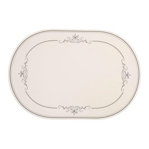 디아르 플래티넘 실리콘 방수 식탁매트 그라치오소, 오트밀베이지, 1개, 43 x 29.5 cm