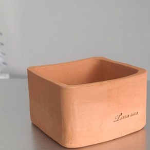 빈티지 인테리어 수제 사각 토분 11X7CM 미니화분, 1개