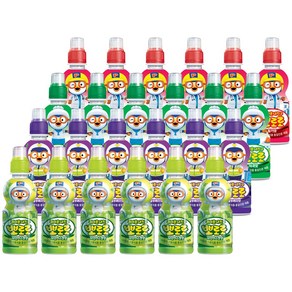 뽀로로 4종모음(딸기6+샤인머스캣6+블루베리6+사과6) 24개, 딸기+샤인머스캣+블루베리+사과, 235ml, 1세트