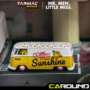 타막웍스 X 슈코 1:64 폭스바겐 타입II (T1) 판넬 밴 - VW Type II (T1) Panel Van M. Men Little Miss Little Miss Sunshine, 일반, 1개